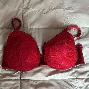 Cacique Vibrant Red Lace Bra